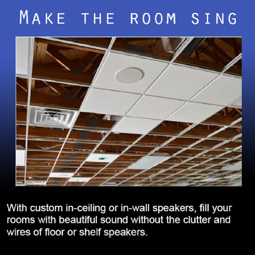 Custom In-Ceiling Or In-Wall Speakers
