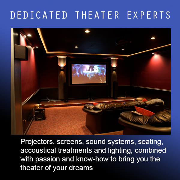 Home Theater With Screens And Sound Systems